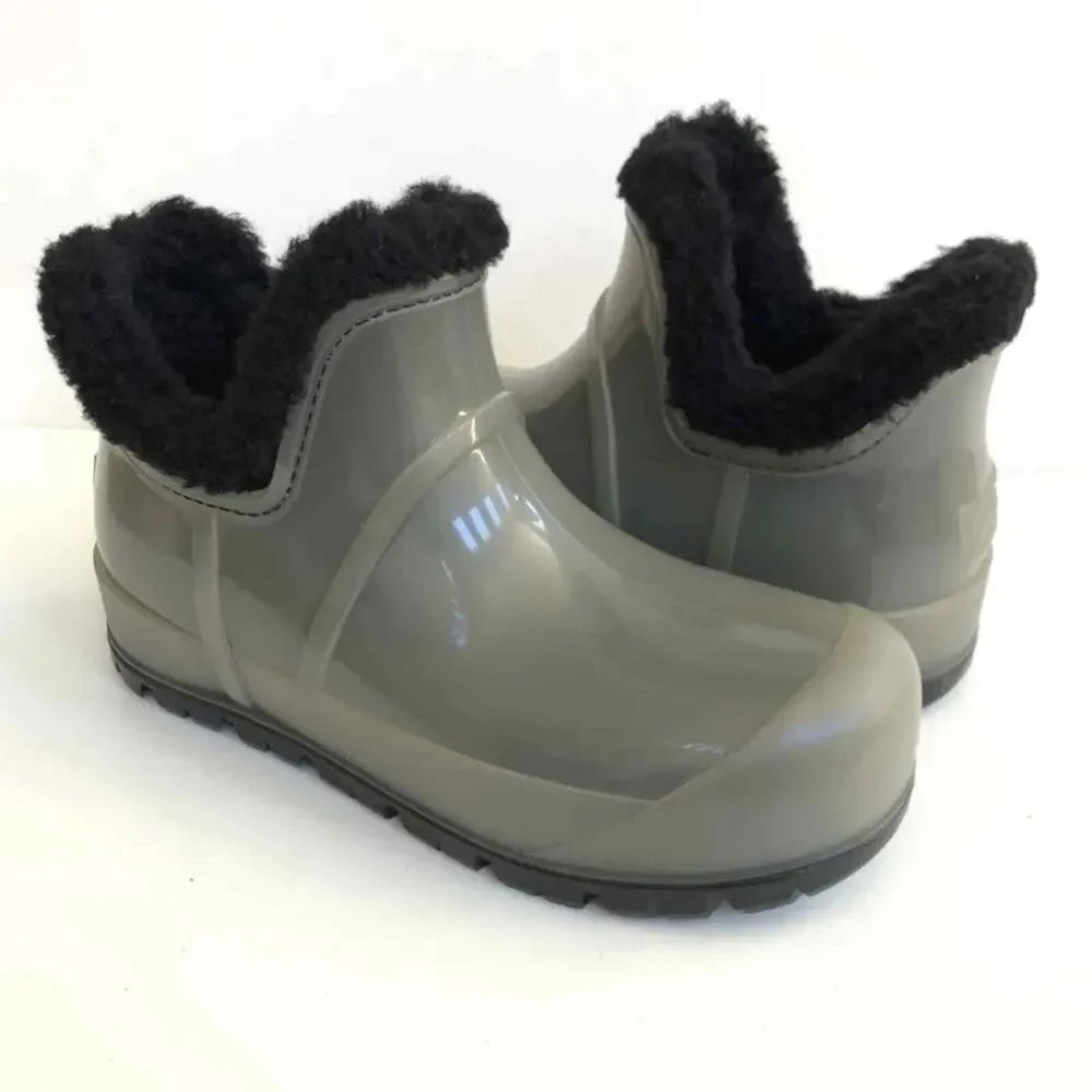 UGG RAINCLOUD BLACK WATERPROOF RUBBER RAIN BOOTS US 7 / EU 38 / UK 5 new